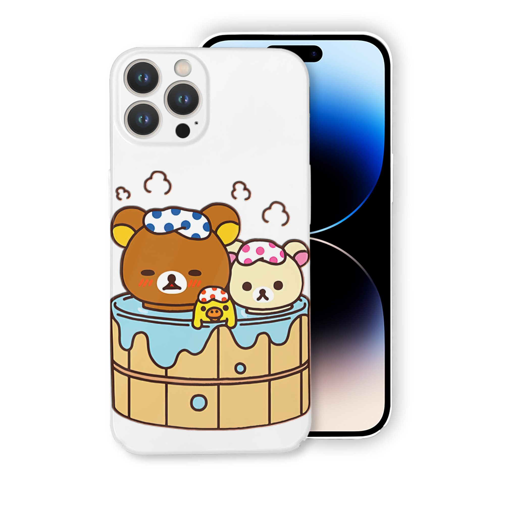（画像用） リラックマ リラックマ キイロイトリ Rilakkuma Korilakkuma Kiiroitori 【iPhone 14シリーズ対応】ハードケース